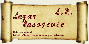 Lazar Mašojević vizit kartica